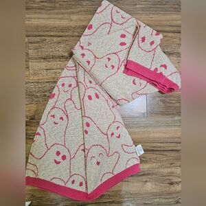 New Natural GHOST PARTY Knit Blanket
